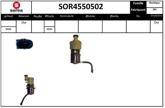 SNRA SOR4550502 Hydraulic Pump, steering system SOR4550502