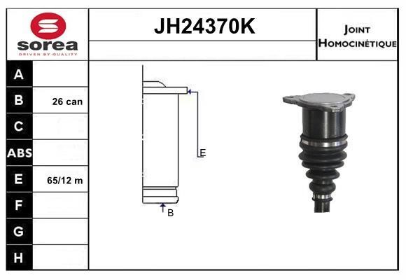 SNRA JH24370K Joint kit, drive shaft JH24370K