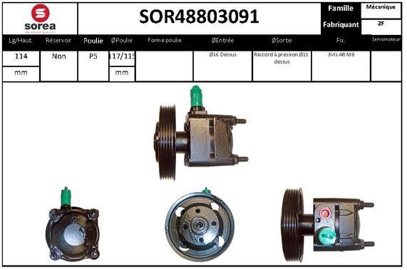 SNRA SOR48803091 Hydraulic Pump, steering system SOR48803091