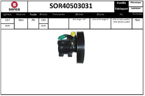 SNRA SOR40503031 Hydraulic Pump, steering system SOR40503031