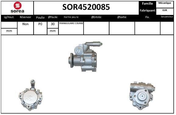 SNRA SOR4520085 Hydraulic Pump, steering system SOR4520085