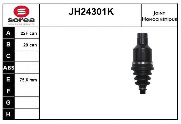 SNRA JH24301K Joint kit, drive shaft JH24301K