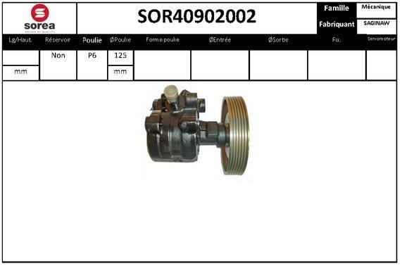 SNRA SOR40902002 Hydraulic Pump, steering system SOR40902002