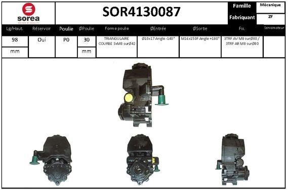 SNRA SOR4130087 Hydraulic Pump, steering system SOR4130087