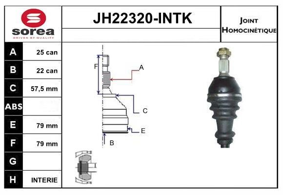 SNRA JH22320-INTK Joint kit, drive shaft JH22320INTK