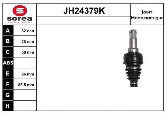 SNRA JH24379K Joint kit, drive shaft JH24379K