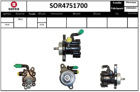 SNRA SOR4751700 Hydraulic Pump, steering system SOR4751700