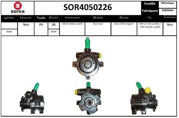 SNRA SOR4050226 Hydraulic Pump, steering system SOR4050226