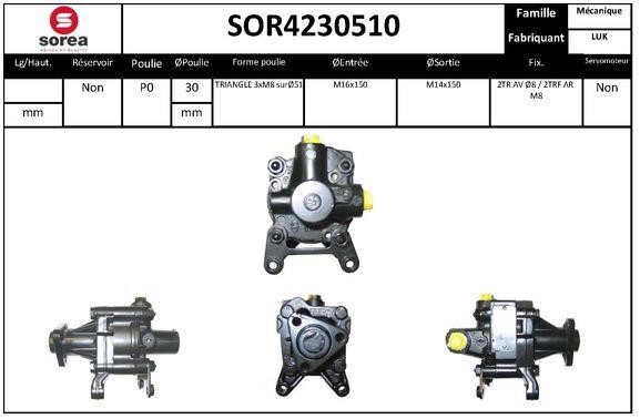 SNRA SOR4230510 Hydraulic Pump, steering system SOR4230510