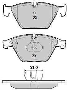 Fremax FBP-1858 Brake Pad Set, disc brake FBP1858