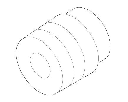 Rubber damper Hyundai/Kia 17375 16034B
