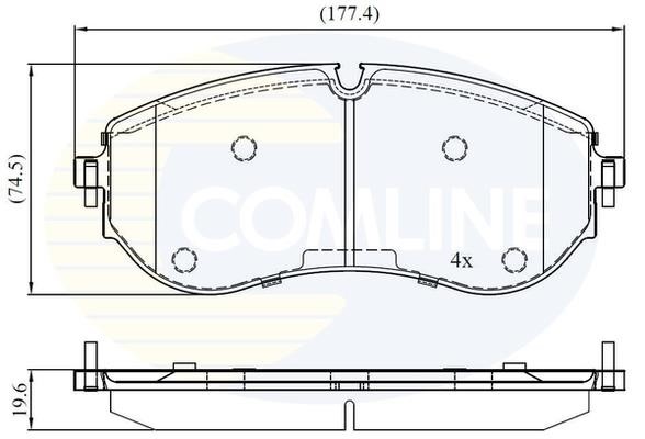 Comline CBP02528 Brake Pad Set, disc brake CBP02528