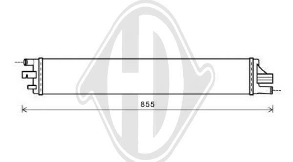 Diederichs DCM2966 Radiator, engine cooling DCM2966