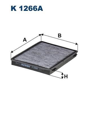Filtron K 1266A Activated Carbon Cabin Filter K1266A