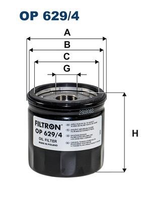 Filtron OP 629/4 Oil Filter OP6294