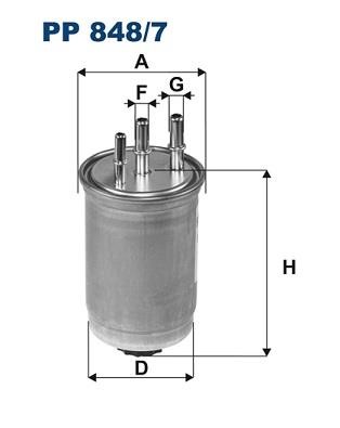 Filtron PP 848/7 Fuel filter PP8487