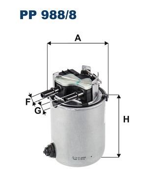 Filtron PP 988/8 Fuel filter PP9888