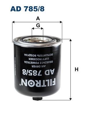 Air Dryer Cartridge, compressed-air system Filtron AD 785/8