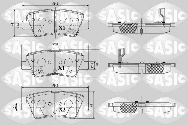 Sasic 6216183 Brake Pad Set, disc brake 6216183