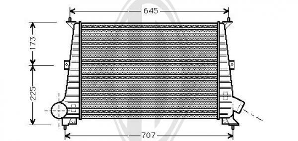 Diederichs DCA1055 Intercooler, charger DCA1055