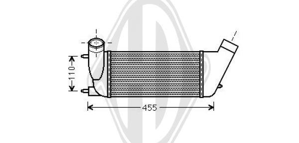 Diederichs DCA1008 Intercooler, charger DCA1008