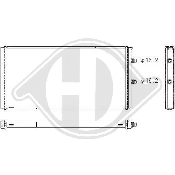 Diederichs DCM3946 Radiator, engine cooling DCM3946