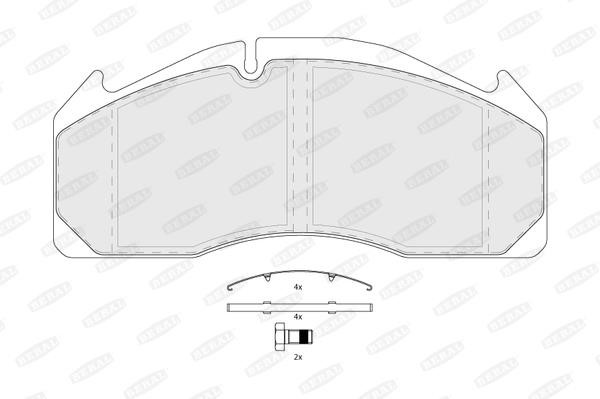 Beral BCV29125TK Brake Pad Set, disc brake BCV29125TK