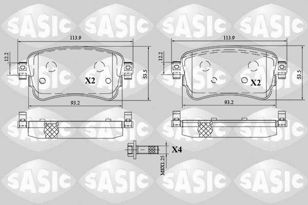 Sasic 6210083 Brake Pad Set, disc brake 6210083