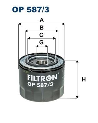 Filtron OP 587/3 Oil Filter OP5873