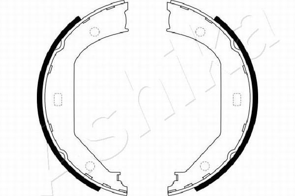 Ashika 55-00-0102 Parking brake shoes 55000102