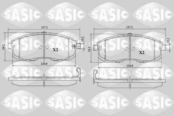 Sasic 6216169 Brake Pad Set, disc brake 6216169