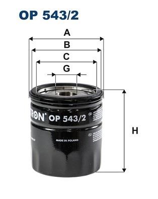 Filtron OP543/2 Oil Filter OP5432