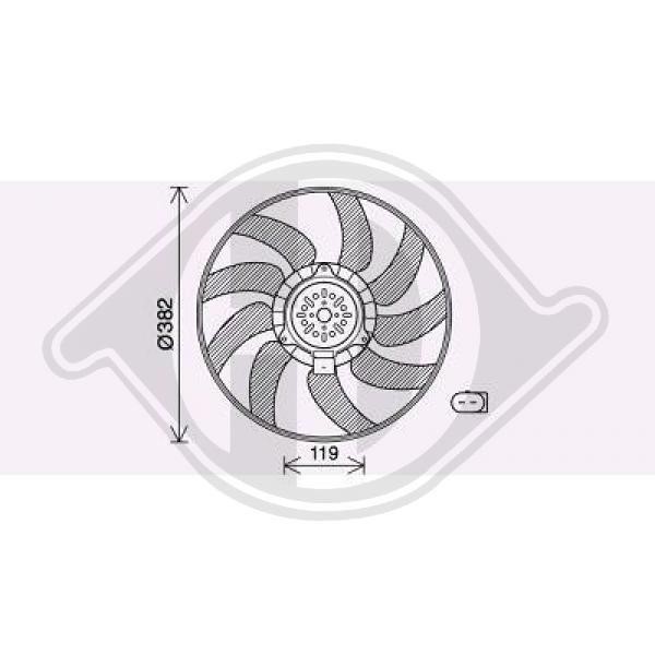 Diederichs DCL1039 Hub, engine cooling fan wheel DCL1039