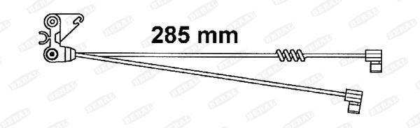 Beral FAI125 Warning contact, brake pad wear FAI125