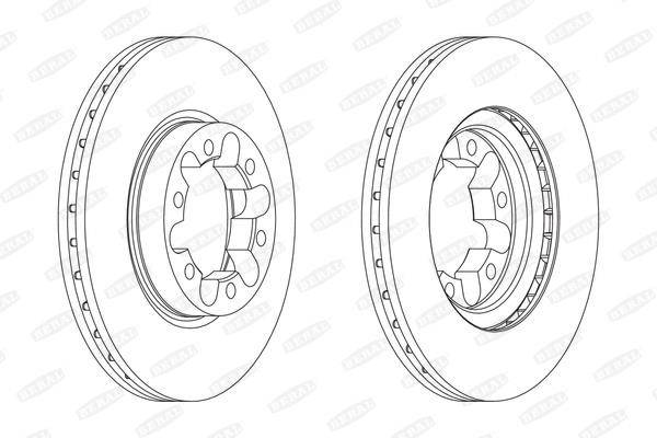 Beral BCR303A Unventilated front brake disc BCR303A