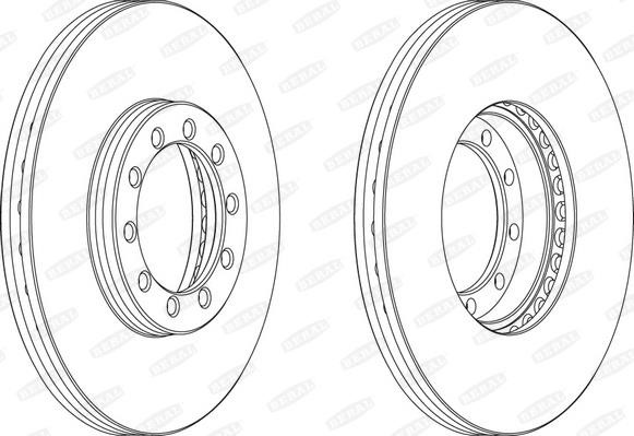 Beral BCR125A Front brake disc ventilated BCR125A
