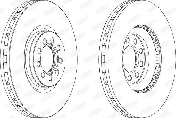 Beral BCR317A Front brake disc ventilated BCR317A