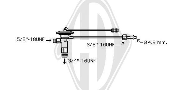 Diederichs DCE1001 Air conditioner expansion valve DCE1001