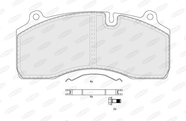 Beral BCV29181TK Brake Pad Set, disc brake BCV29181TK