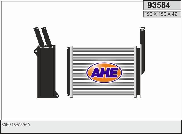 AHE 93584 Heat exchanger, interior heating 93584