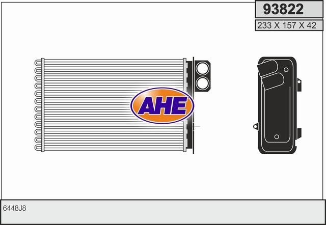 AHE 93822 Heat exchanger, interior heating 93822