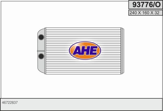 AHE 93776/O Heat exchanger, interior heating 93776O