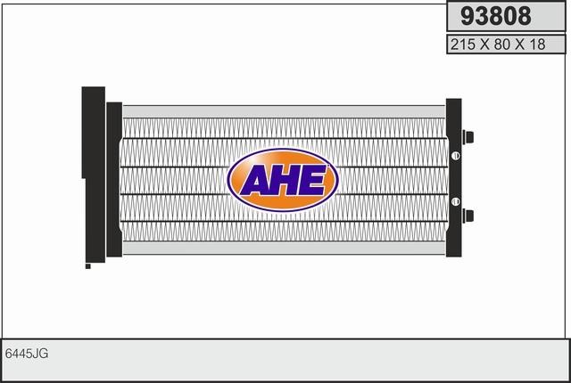 AHE 93808 Heat exchanger, interior heating 93808