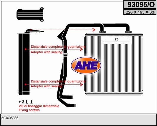 AHE 93095/O Heat exchanger, interior heating 93095O
