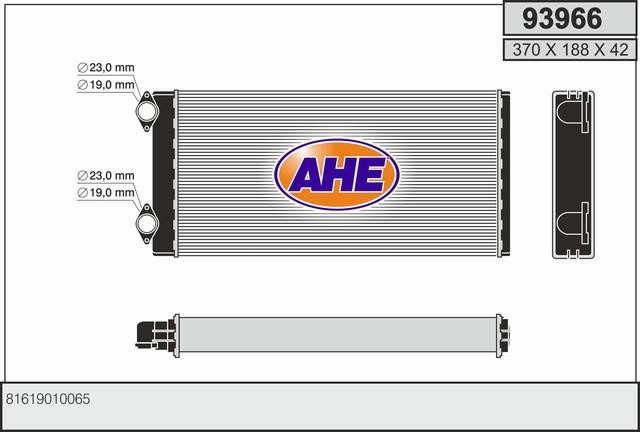 AHE 93966 Heat exchanger, interior heating 93966