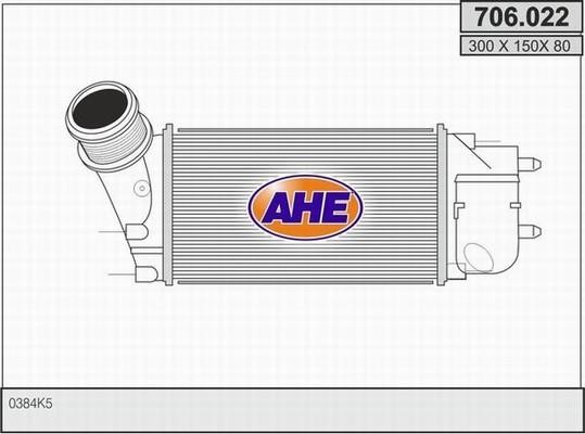 AHE 706.022 Intercooler, charger 706022