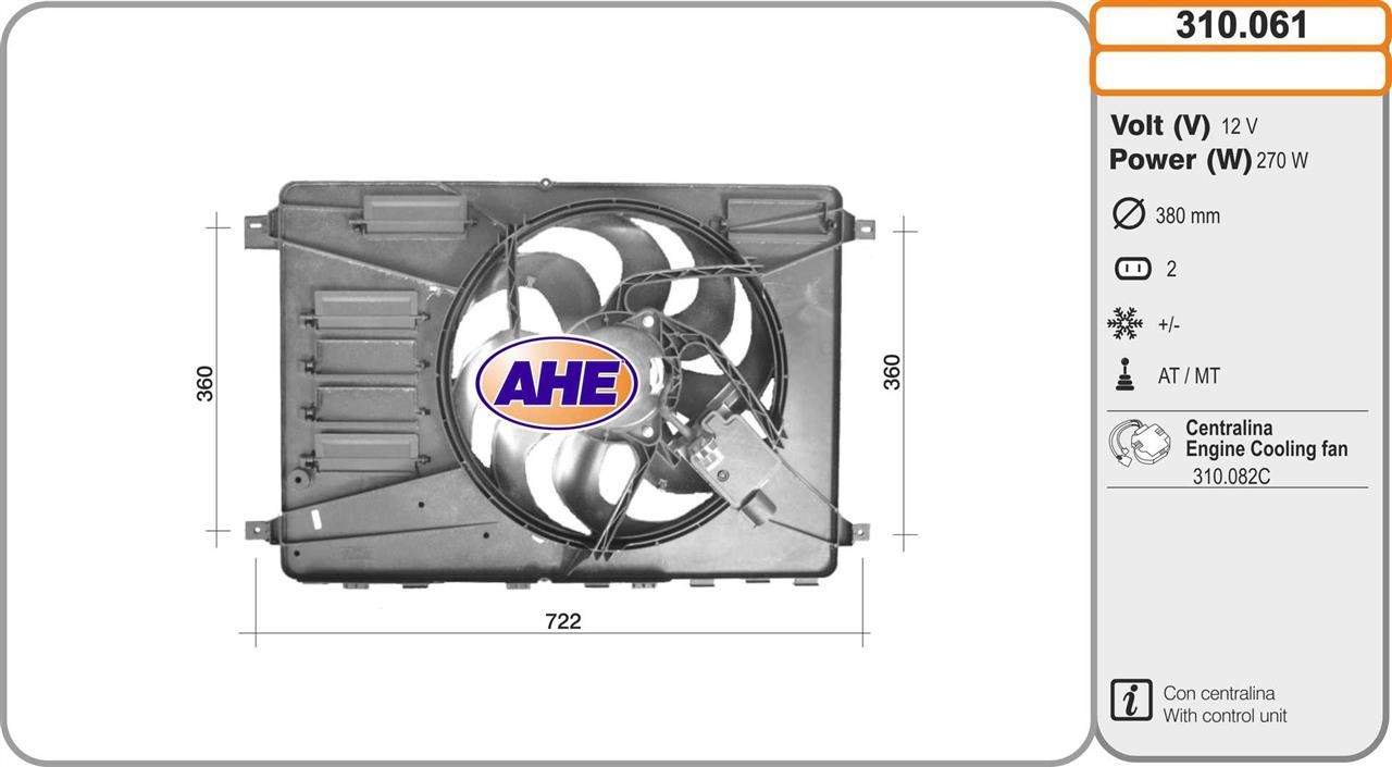 AHE 310.061 Fan, radiator 310061