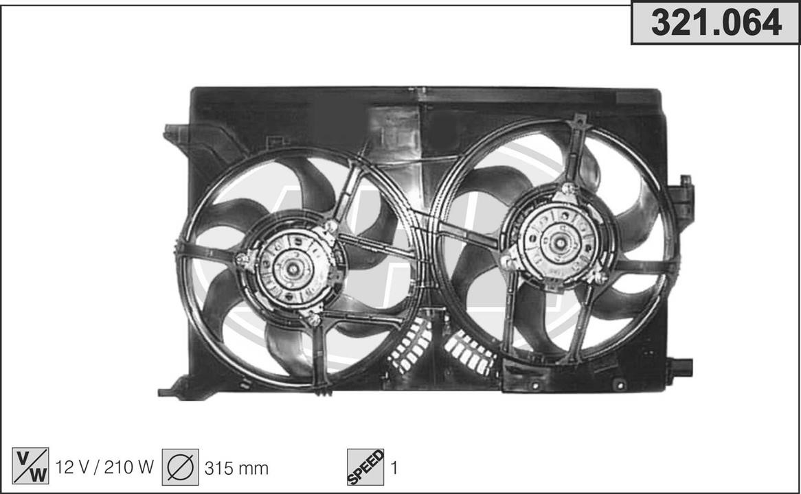 AHE 321.064 Fan, radiator 321064