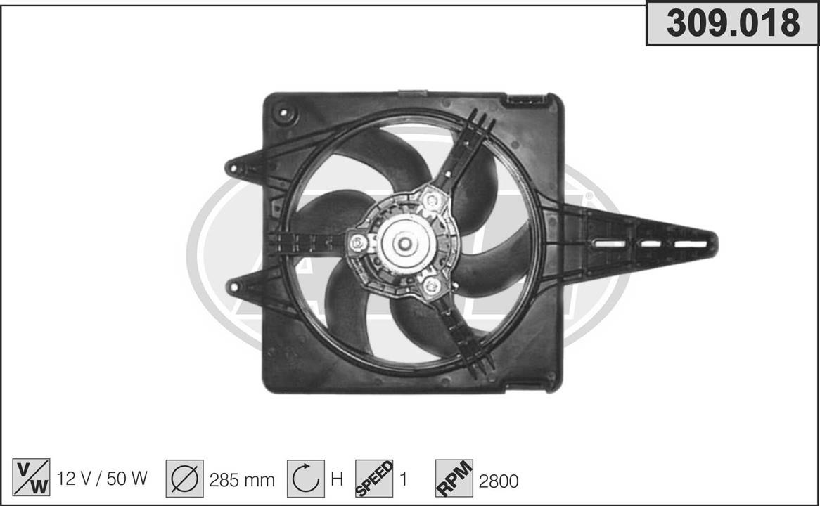 AHE 309.018 Fan, radiator 309018