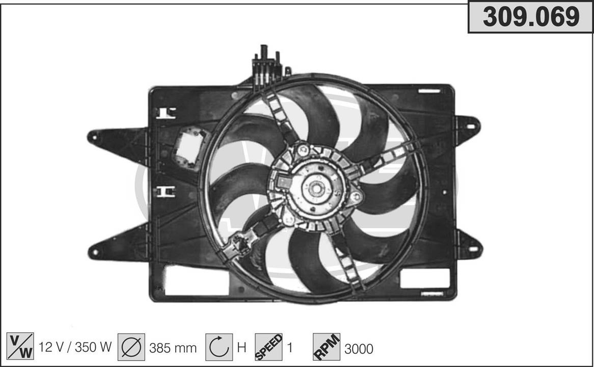 AHE 309.069 Fan, radiator 309069